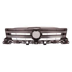 2012-2018 Volkswagen Tiguan Grille Black With Chrome Moulding - VW1200160-Partify-Painted-Replacement-Body-Parts