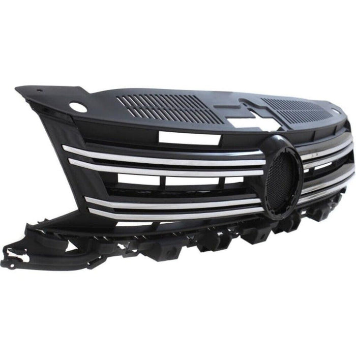 2012-2018 Volkswagen Tiguan Grille Black With Chrome Moulding - VW1200160-Partify-Painted-Replacement-Body-Parts