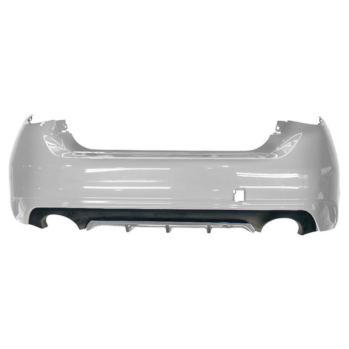 2018-2022 Infiniti Q50 Rear Bumper Without Sensor Holes - IN1100175-Partify-Painted-Replacement-Body-Parts