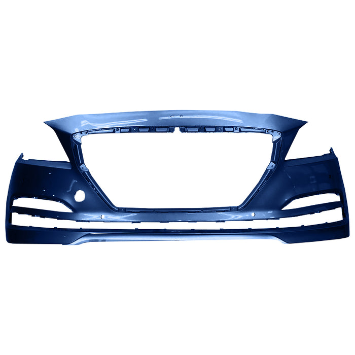 2015-2017 Hyundai Genesis Sedan/G80 Front Bumper With Sensor Holes & Without Headlight Washer Holes - HY1000209-Partify-Painted-Replacement-Body-Parts