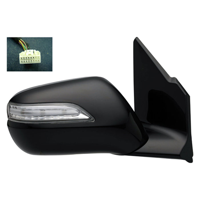 2010-2013 Acura MDX Passenger Side Door Mirror - AC1321114-Partify-Painted-Replacement-Body-Parts