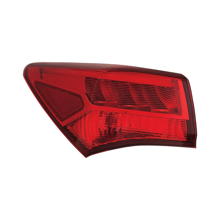 2018-2020 Acura TLX Driver Side Tail Light Assembly Dark Chrome Outer - AC2804109-Partify-Painted-Replacement-Body-Parts