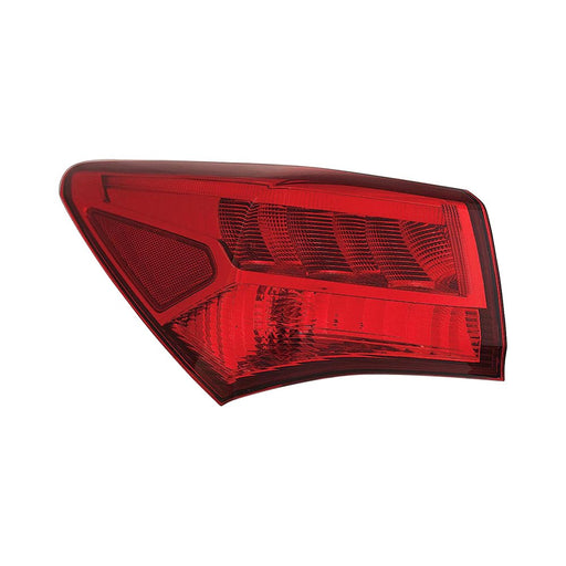 2018-2020 Acura TLX Driver Side Tail Light Assembly Dark Chrome Outer - AC2804109-Partify-Painted-Replacement-Body-Parts