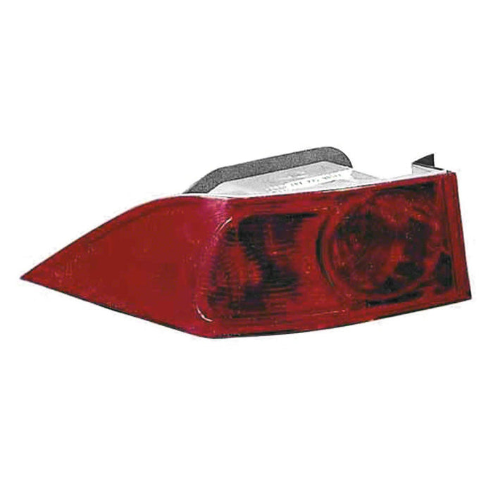 2004-2005 Acura TSX Driver Side Tail Light Housing Quarter Panel Mounted Includes Lens - AC2818105-Partify-Painted-Replacement-Body-Parts