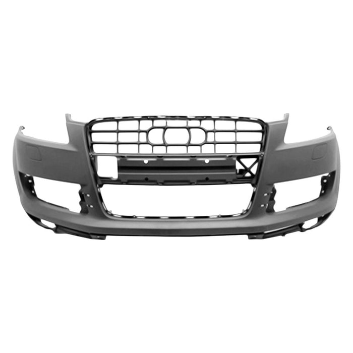 2007-2009 Audi Q7 Front Bumper W/Spoiler W/H/Lamp Washers W/O Parking Aid - AU1000143-Partify-Painted-Replacement-Body-Parts