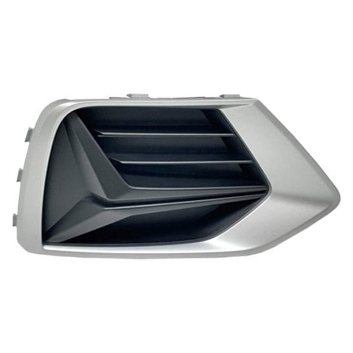 2019-2023 Audi Q3 Front Passenger Side Bumper Insert Outer Grille Selenite Silver - AU1039156-Partify-Painted-Replacement-Body-Parts