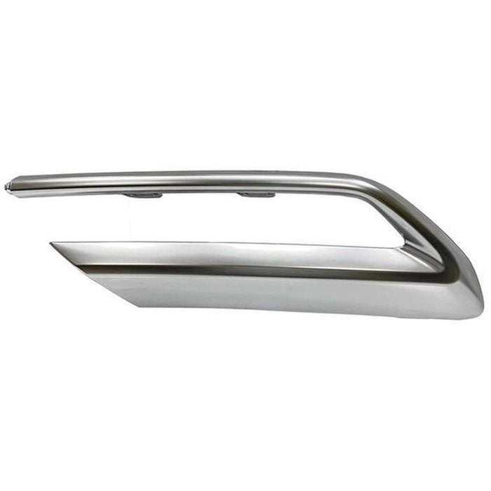 2021-2023 Audi Q5 Rear Passenger Side Bumper Molding W/O S-Line Pkg Exh Opening Trim Aluminum - AU1147102-Partify-Painted-Replacement-Body-Parts