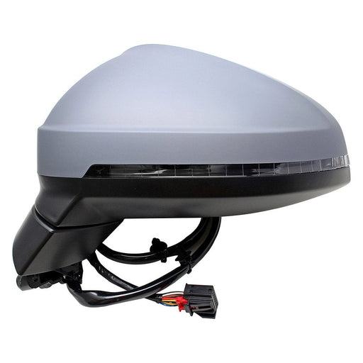 2017-2019 Audi A4/A4 allroad/A4 Quattro Driver Side Door Mirror W/O Lane Departure Warning W/O Auto Dimming W/Cover - AU1320135-Partify-Painted-Replacement-Body-Parts