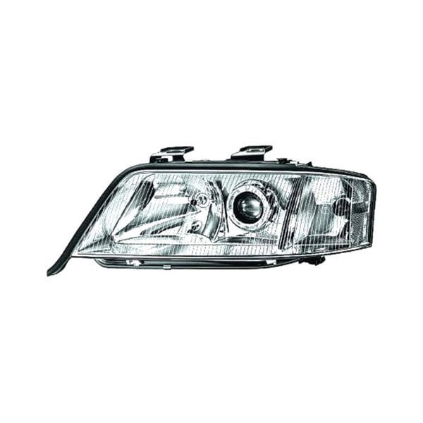 1998-2000 Audi A6 Quattro Driver Side Headlight Assembly Halogen To Vin Y046631 Composite 2.7L V6/2.8L V6 - AU2502110-Partify-Painted-Replacement-Body-Parts
