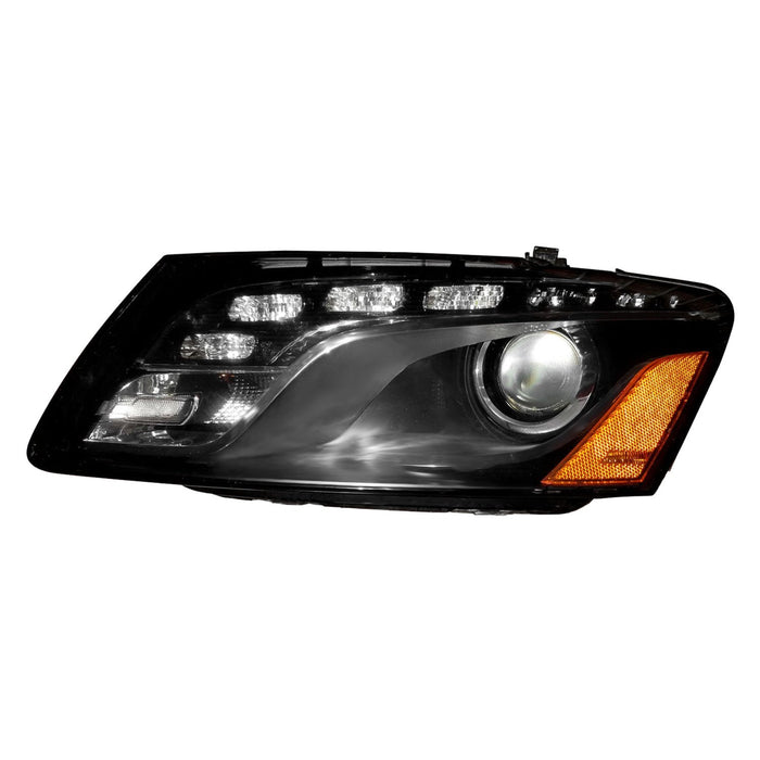2010-2012 Audi Q5 Driver Side Headlight Assembly Bi-Xenon W/O Curve Lighting From 10-27-09 Composite - AU2502176-Partify-Painted-Replacement-Body-Parts