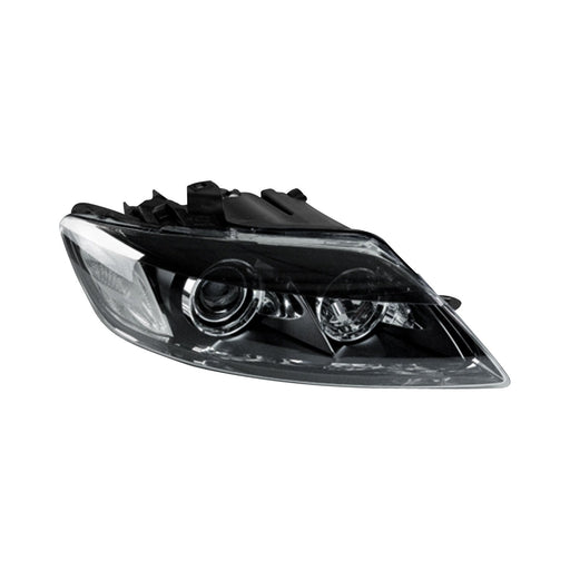 2007-2009 Audi Q7 Passenger Side Headlight Assembly Xenon W/O Curve Lighting Composite - AU2503145-Partify-Painted-Replacement-Body-Parts