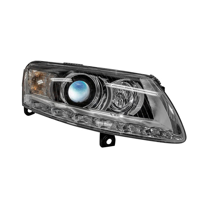 2009-2011 Audi A6 Passenger Side Headlight Assembly Xenon W/Auto Level Lamps W/Curve Lighting Composite - AU2503148-Partify-Painted-Replacement-Body-Parts