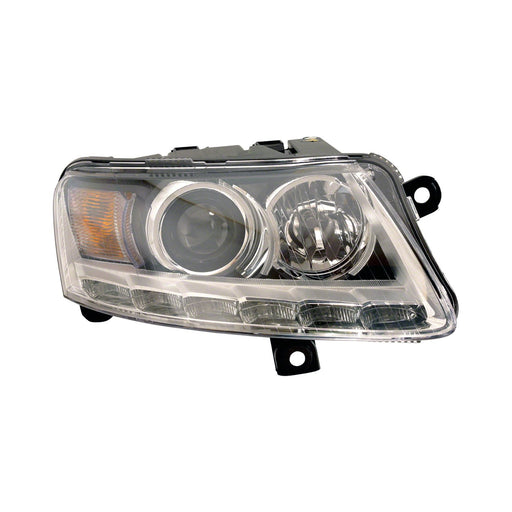 2009-2011 Audi A6 Passenger Side Headlight Assembly Xenon W/Auto Level Lamps W/O Curve Lighting Composite - AU2503156-Partify-Painted-Replacement-Body-Parts