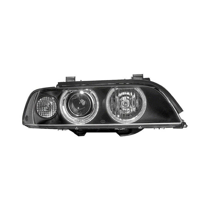 2001-2003 BMW 525i/530i/540i Driver Side Headlight Assembly W/Yellow Signal Lens Halogen Composite - BM2502120-Partify-Painted-Replacement-Body-Parts