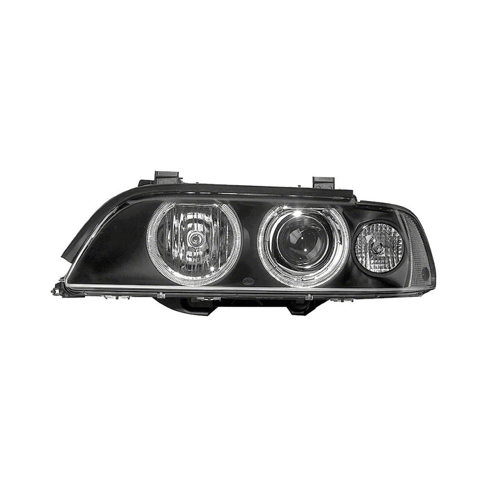 2001-2003 BMW 525i/530i/540i Driver Side Headlight Assembly W/White Signal Lens Halogen Composite - BM2502121-Partify-Painted-Replacement-Body-Parts