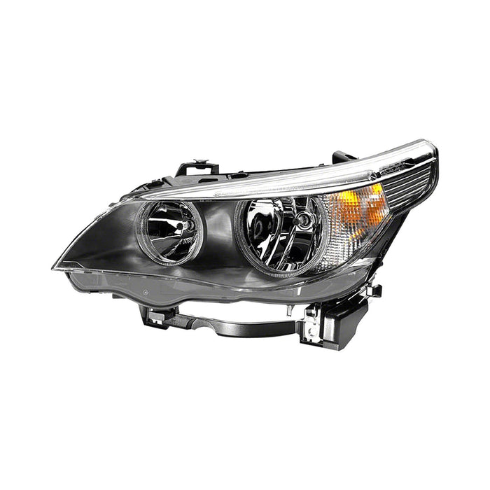 2004-2007 BMW 525i/530i/545i/550i Driver Side Headlight Assembly Halogen Composite 4 Door Sedan - BM2502134-Partify-Painted-Replacement-Body-Parts