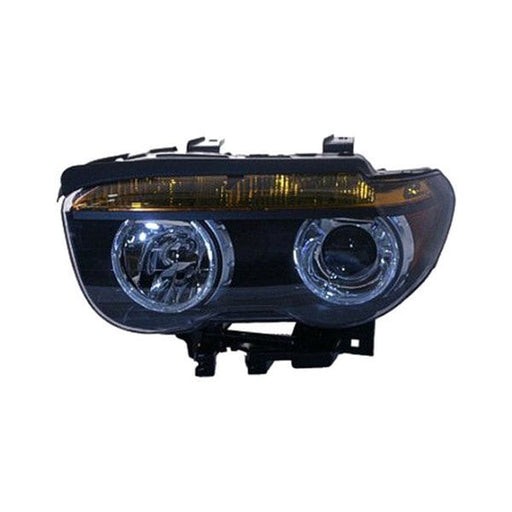 2002-2005 BMW 745i Driver Side Headlight Assembly Bi-Xenon Yellow Turn Indicator W/O Auto Adjust H/Lamps Composite - BM2502148-Partify-Painted-Replacement-Body-Parts