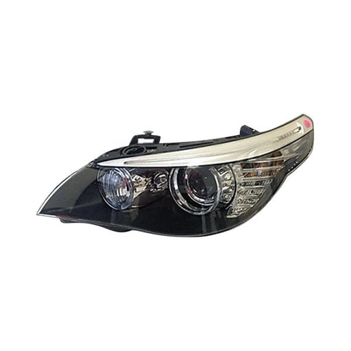 2008-2010 BMW 528i/535i/550i/M5 Driver Side Headlight Assembly Xenon W/O Auto Adjust Composite Sedan/Wagon - BM2502150-Partify-Painted-Replacement-Body-Parts
