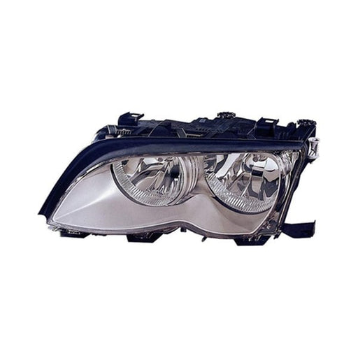 2002-2005 BMW 320i/325i Driver Side Headlight Assembly Halogen W/Titanium Trim Composite Sedan/Wagon - BM2502165-Partify-Painted-Replacement-Body-Parts