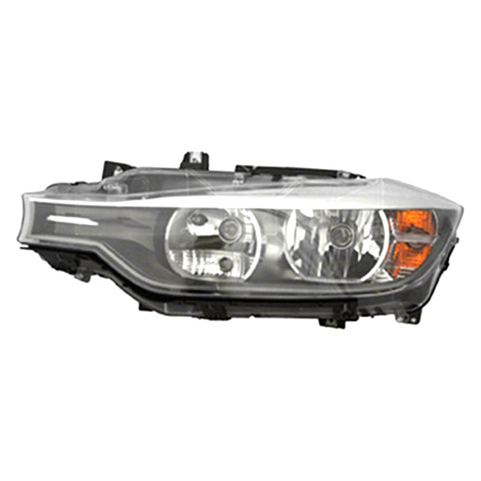 2012-2015 BMW 328i/335i Driver Side Headlight Assembly F30 Halogen Composite Sedan - BM2502169-Partify-Painted-Replacement-Body-Parts