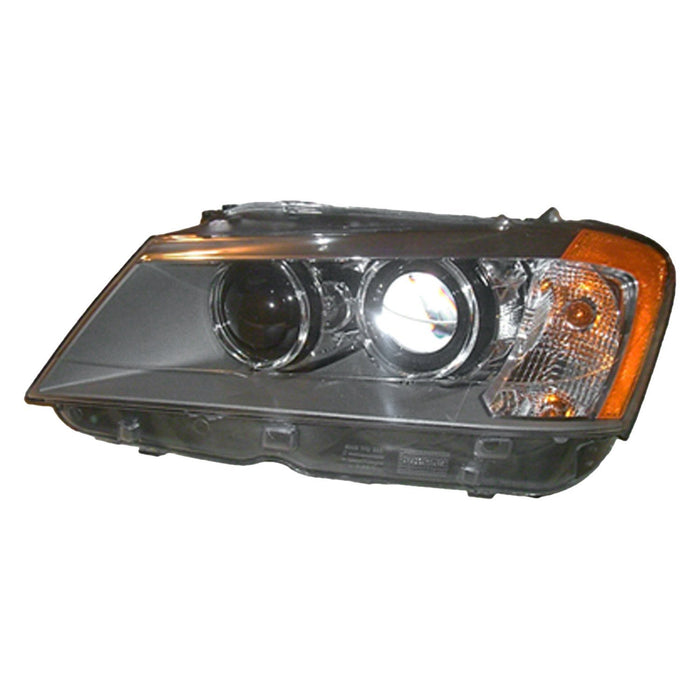 2011-2014 BMW X3 Driver Side Headlight Assembly F25 Xenon W/O Adaptive Headlamps Composite - BM2502172-Partify-Painted-Replacement-Body-Parts
