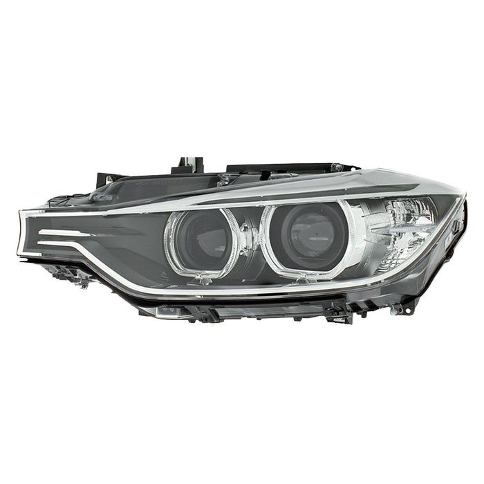 2012-2015 BMW 328i/335i Driver Side Headlight Assembly F30 Xenon W/Adaptive Headlamps Composite Sedan - BM2502175-Partify-Painted-Replacement-Body-Parts
