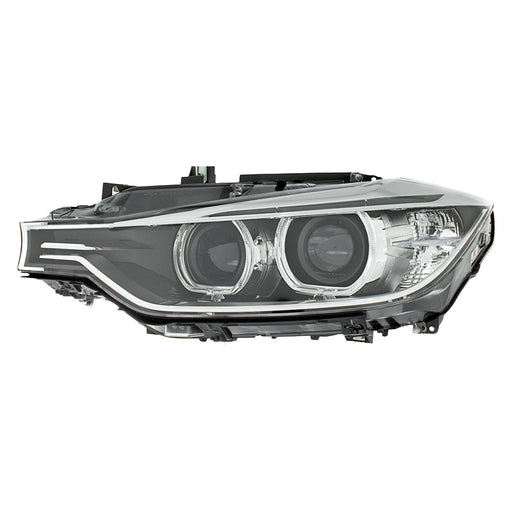2012-2015 BMW 328i/335i Driver Side Headlight Assembly F30 Xenon W/Adaptive Headlamps Composite Sedan - BM2502175-Partify-Painted-Replacement-Body-Parts