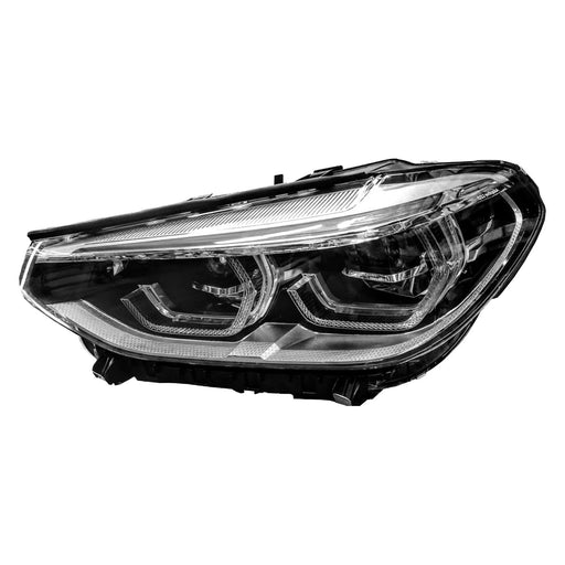 2018-2021 BMW X3/X4 Driver Side Headlight Assembly G01 W/Adaptive Headlamps Composite - BM2502193-Partify-Painted-Replacement-Body-Parts
