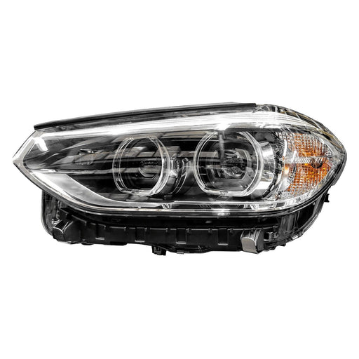 2018-2021 BMW X3/X4 Driver Side Headlight Assembly G01 W/O Adaptive Headlamps W/Cornering Lamps Composite - BM2502194-Partify-Painted-Replacement-Body-Parts