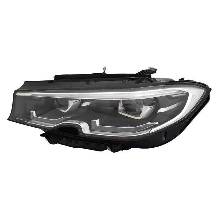 2019-2022 BMW 330e/330e xDrive/330i/330i xDrive/M340i/M340i xDrive Driver Side Headlight Assembly G20 Led W/Adaptive Headlamps Composite Sedan - BM2502197-Partify-Painted-Replacement-Body-Parts
