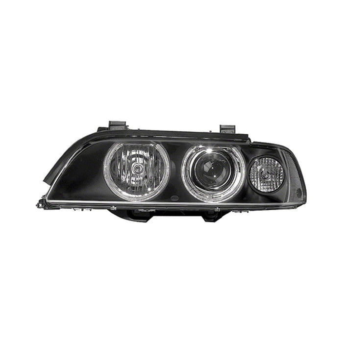 2001-2003 BMW 525i/530i/540i/M5 Passenger Side Headlight Assembly W/Yellow Signal Lens Xenon Composite - BM2503115-Partify-Painted-Replacement-Body-Parts