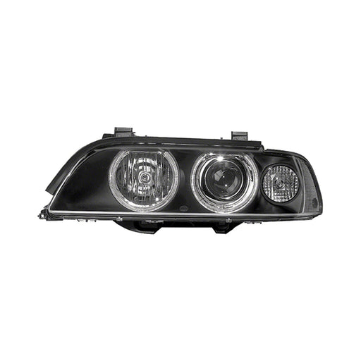 2001-2003 BMW 525i/530i/540i/M5 Passenger Side Headlight Assembly W/Yellow Signal Lens Xenon Composite - BM2503115-Partify-Painted-Replacement-Body-Parts