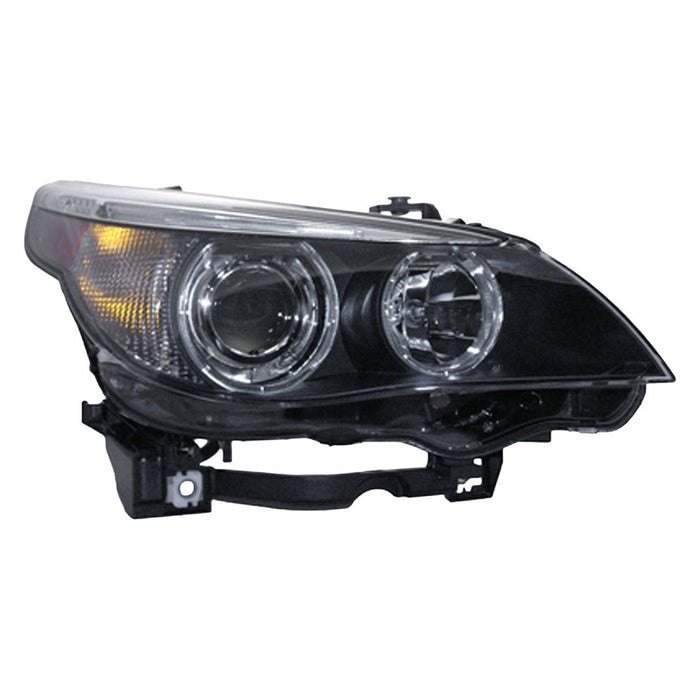 2004-2006 BMW 525i/530i/545i Passenger Side Headlight Assembly E60 Xenon W/Auto Adjust Lamps Composite - BM2503124-Partify-Painted-Replacement-Body-Parts
