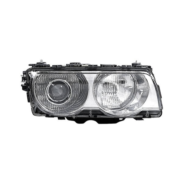 1999-2001 BMW 740i/750iL Passenger Side Headlight Assembly Xenon W/Bright Bezel Composite - BM2503127-Partify-Painted-Replacement-Body-Parts