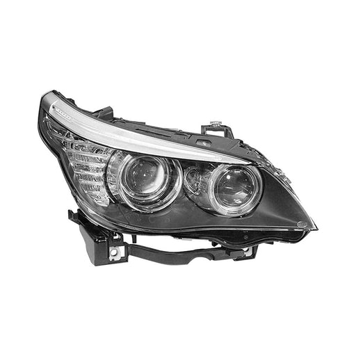 2008-2010 BMW 528i/535i/550i Passenger Side Headlight Assembly W/Halogen Composite - BM2503142-Partify-Painted-Replacement-Body-Parts