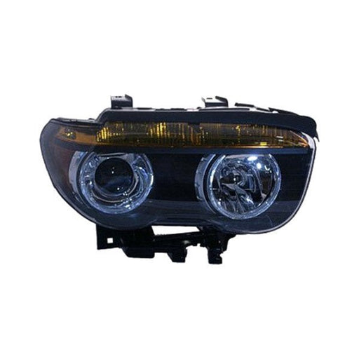 2002-2005 BMW 745i Passenger Side Headlight Assembly Bi-Xenon Yellow Turn Indicator W/O Auto Adjust H/Lamps Composite - BM2503148-Partify-Painted-Replacement-Body-Parts