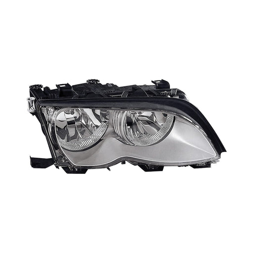 2002-2005 BMW 320i/325i Passenger Side Headlight Assembly Halogen W/Titanium Trim Composite Sedan/Wagon - BM2503165-Partify-Painted-Replacement-Body-Parts