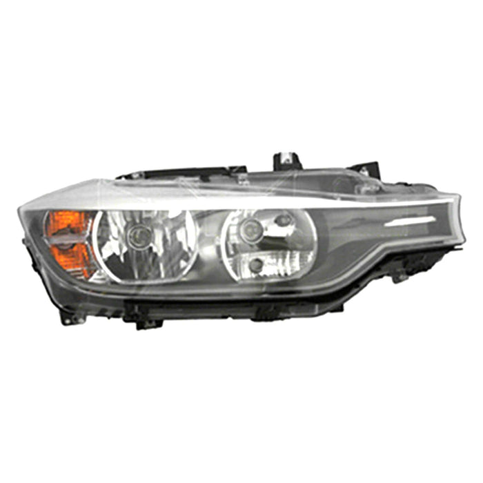 2012-2015 BMW 328i/335i Passenger Side Headlight Assembly F30 Halogen Composite Sedan - BM2503169-Partify-Painted-Replacement-Body-Parts