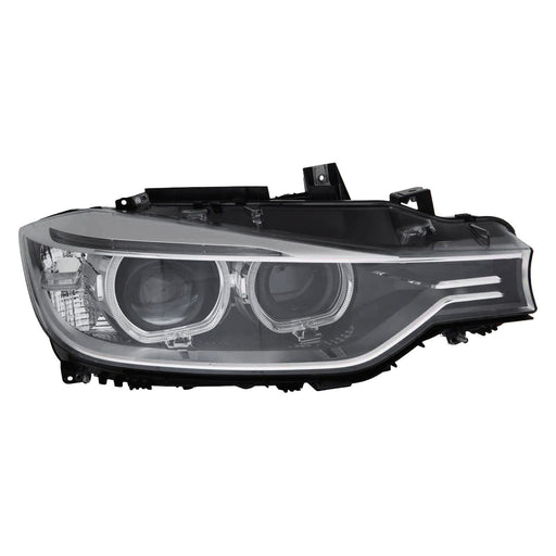 2012-2015 BMW 320i/328i/335i/ActiveHybrid 3 Passenger Side Headlight Assembly F30 Xenon W/O Adaptive Headlamps Composite Sedan - BM2503181-Partify-Painted-Replacement-Body-Parts