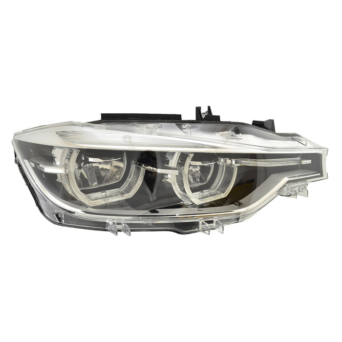 2016-2018 BMW 320i/328d/328d xDrive/328i/328i xDrive/330e/330i/330i xDrive/340i/340i xDrive Passenger Side Headlight Assembly F30 Led W/O Adaptive Headlamps Composite Sedan/Wagon - BM2503187-Partify-Painted-Replacement-Body-Parts