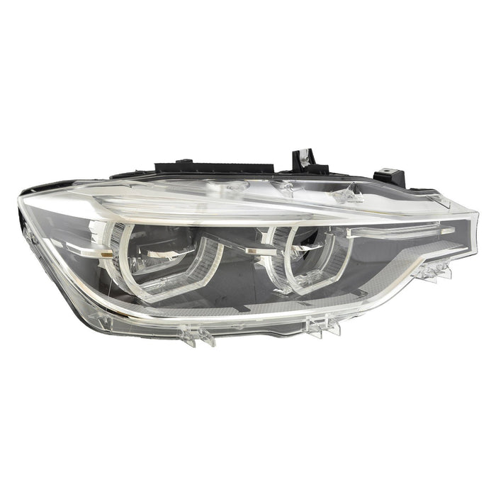 2016-2018 BMW 320i/328d/328d xDrive/328i/328i xDrive/330e/330i/340i Passenger Side Headlight Assembly F30 Led W/Adaptive Headlamps Composite Sedan/Wagon - BM2503188-Partify-Painted-Replacement-Body-Parts