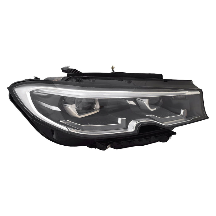 2019-2022 BMW 330e/330e xDrive/330i/330i xDrive/M340i/M340i xDrive Passenger Side Headlight Assembly G20 Led W/Adaptive Headlamps Composite Sedan - BM2503197-Partify-Painted-Replacement-Body-Parts