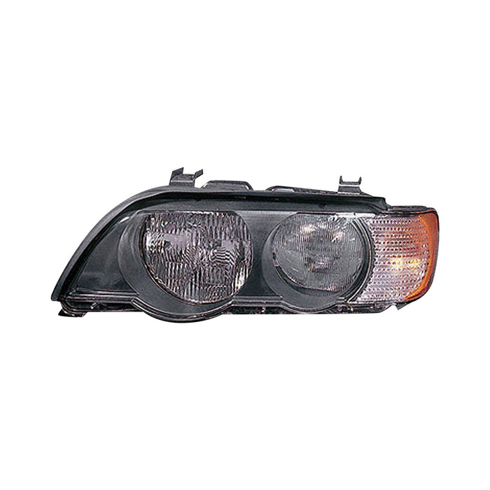 2000-2003 BMW X5 Driver Side Headlight Lens Housing Halogen W/White Turn Signals - BM2518110-Partify-Painted-Replacement-Body-Parts