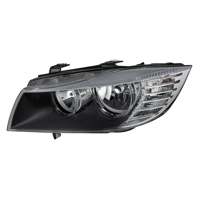 2009-2011 BMW 328i/335i/M3 Driver Side Headlight Lens Housing E90/E91 Halogen Sedan/Wagon - BM2518123-Partify-Painted-Replacement-Body-Parts