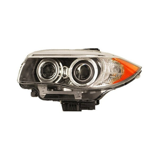 2011-2013 BMW 128i/135i Driver Side Headlight Lens Housing E82/E88 Xenon W/O Auto Adjust H/Lamps From 3-11 Convertible/Coupe - BM2518137-Partify-Painted-Replacement-Body-Parts