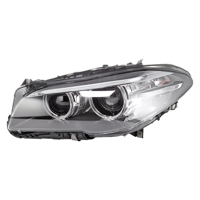 2014-2016 BMW 528i/535d/535i/550i/ActiveHybrid 5 Driver Side Headlight Lens Housing F10 Xenon Sedan - BM2518159-Partify-Painted-Replacement-Body-Parts