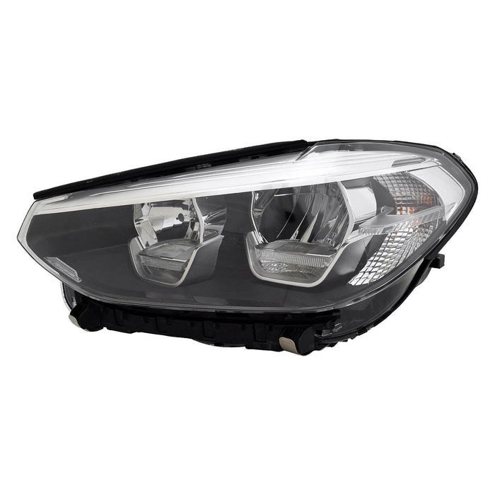 2018-2021 BMW X3 Driver Side Headlight Lens Housing G01 W/O Adaptive Headlamps W/O Cornering Lamps - BM2518180-Partify-Painted-Replacement-Body-Parts