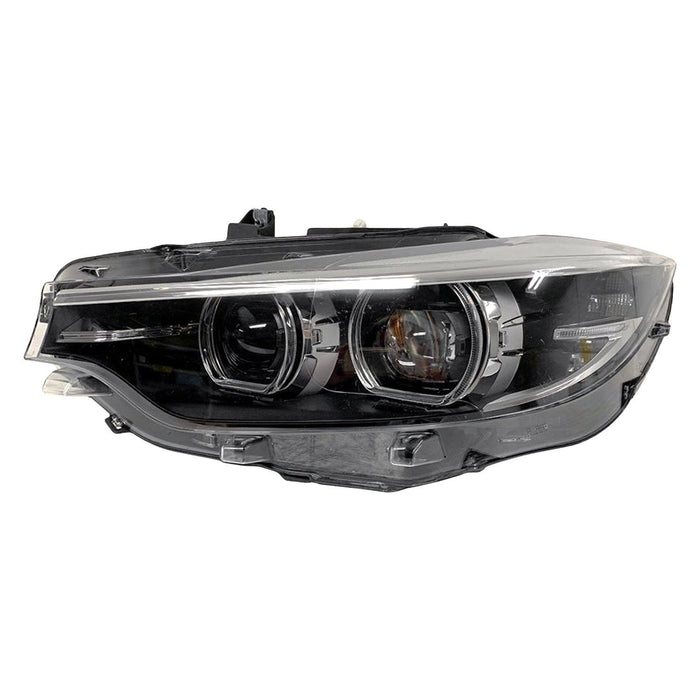 2018-2020 BMW 430i/440i/M4 Driver Side Headlight Lens Housing F32 Led W/O Adaptive Headlamps Convertible/Coupe - BM2518182-Partify-Painted-Replacement-Body-Parts