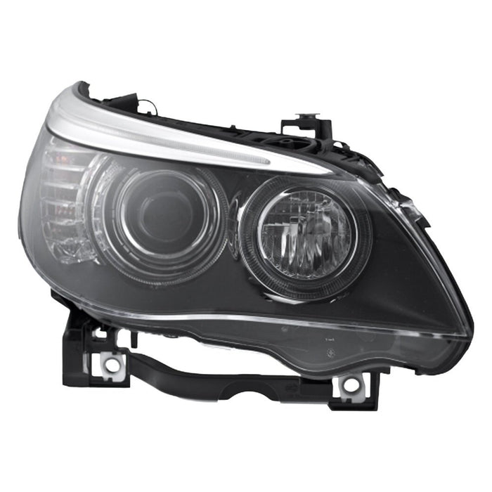 2008-2010 BMW 528i/535i/550i/M5 Passenger Side Headlight Lens Housing Xenon W/Auto Adjust H/Lamps - BM2519122-Partify-Painted-Replacement-Body-Parts