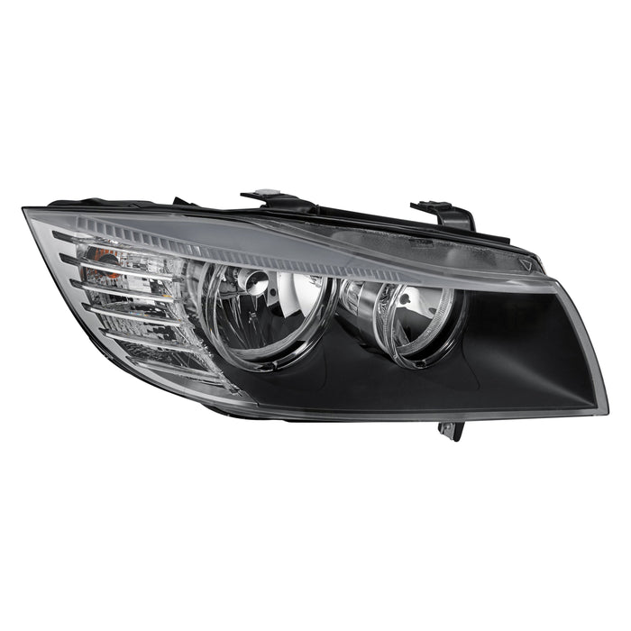 2009-2011 BMW 328i/335i/M3 Passenger Side Headlight Lens Housing E90/E91 Halogen Sedan/Wagon - BM2519123-Partify-Painted-Replacement-Body-Parts